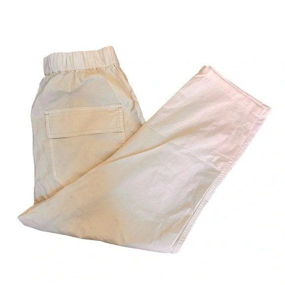 Pistola Bone Lainey Pants Cropped High Rise Pull on Cotton Sz S NWT - Picture 9 of 11